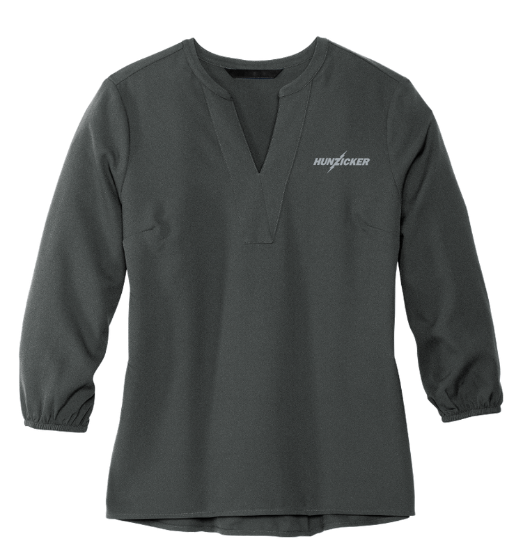Mercer+Mettle Women's Stretch Crepe 3/4 Sleeve Blouse