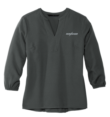 Mercer+Mettle Women's Stretch Crepe 3/4 Sleeve Blouse