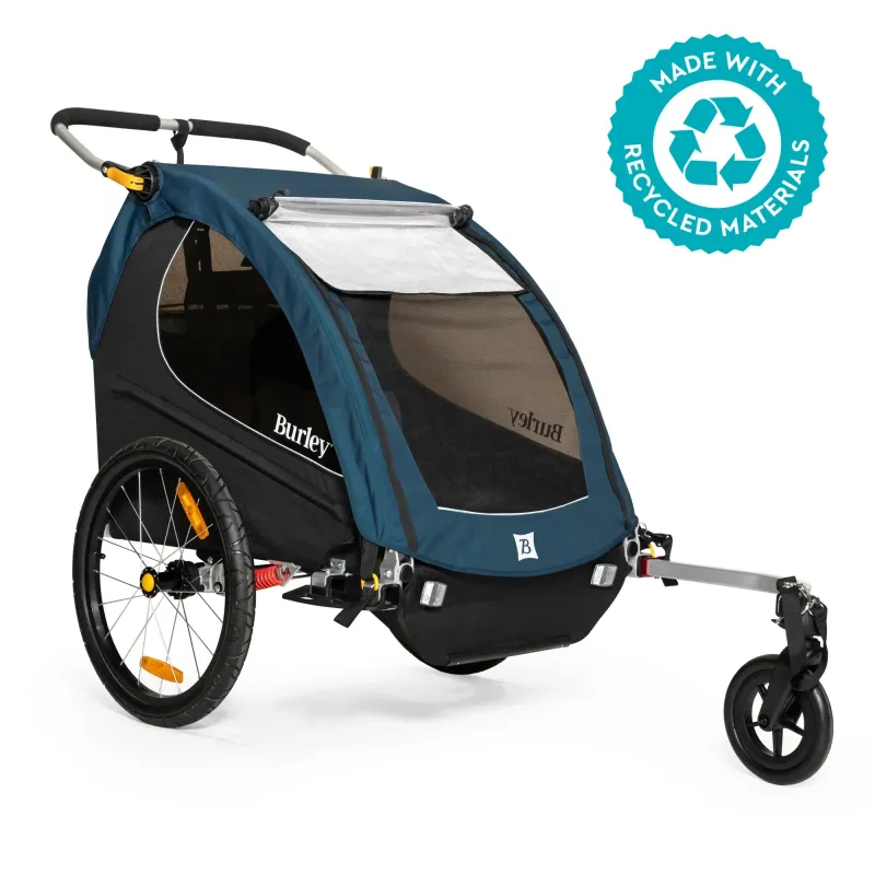 Burley Encore X Child Trailer - Double, Pacific Blue