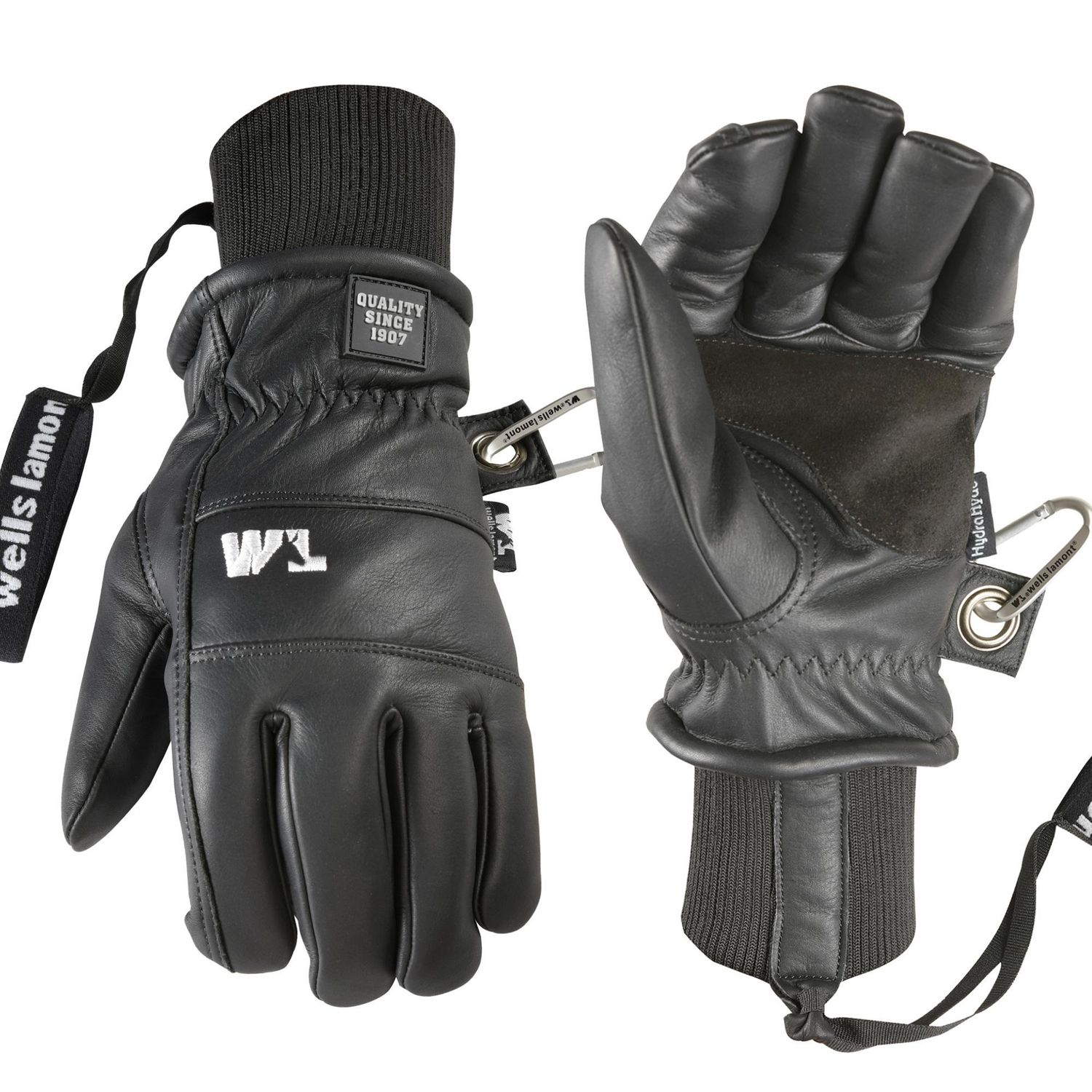 1189 Mns HydraHyde Insulated Work Glove with Ski Strap, Color: BLACK, Size: XL