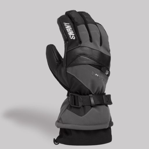 X-CHANGE GLOVE MENS, Color: CHAR GRY/BLACK, Size: S