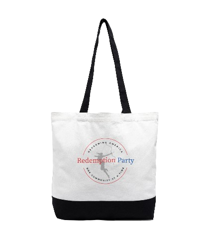 ​​Redemption Party Packable Large Tote Bag – Travel swag with a Purpose