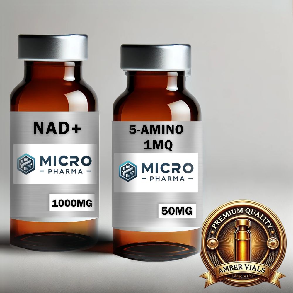 🔴NAD+ 1000MG &amp; 5-AMINO-1MQ 50 MG 2-Pack🏆 Amber Edition