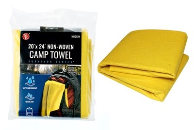 YELLOW CAMP TOWEL