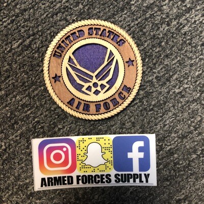 AIR FORCE WOODEN MAGNET