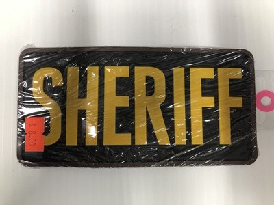 GOLD AND BLACK SHERIFF PATCH VELCRO PVC
