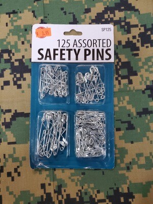 125 ASSORTED SAFETY PINS