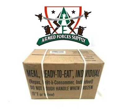 MILITARY MRE CASE OF 12 FULL MEALS