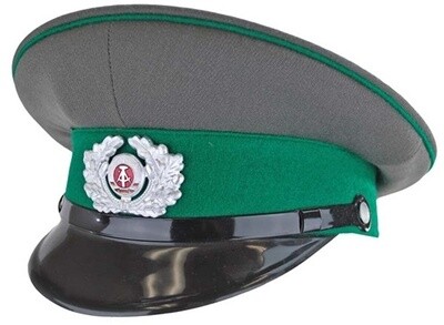 GREEN EAST GERMAN BG VISOR OFFICER CAP