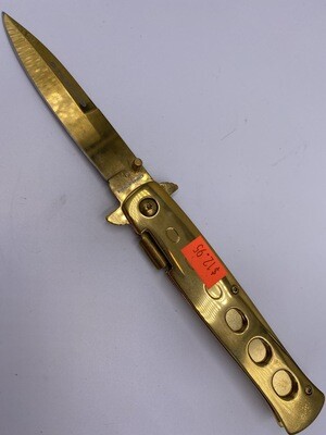 GOLD SWITCHBLADE STYLE STEEL KNIFE