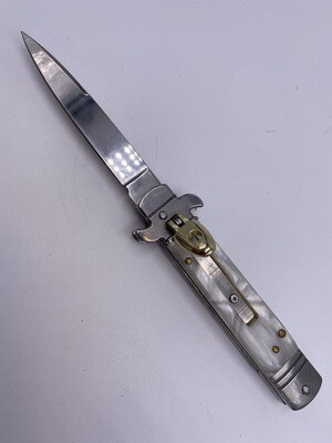 SILVER/WHITE MARBLE SWITCHBLADE