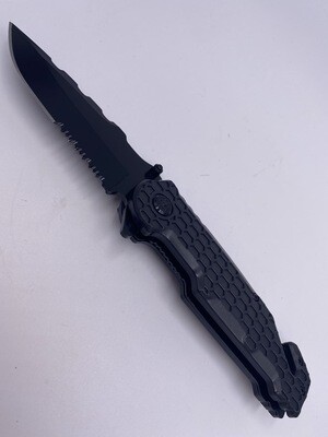 BLACK HEXAGON PATTERN KNIFE