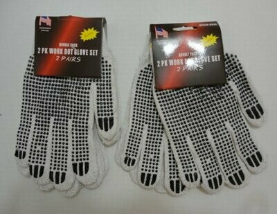 2 PK BEADED WORK GLOVES