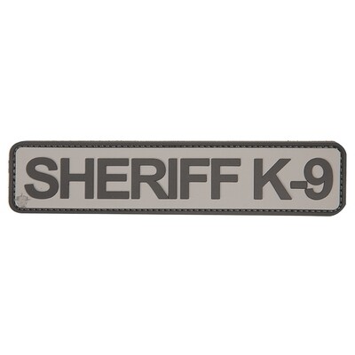 PVC BLACK & GREY SHERIFF K-9 PATCH