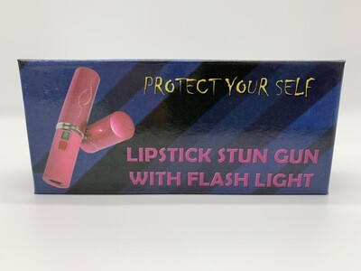 Pink Lipstick Stun Gun With Flashlight