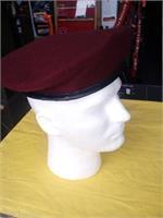 DSCP GARRISON MAROON RED BERET HAT CAP WOOL 7.5 ELITE AIRBORNE UNIFORM