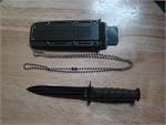 MINI 3" TACTICAL CHAIN NECKLACE KNIFE| Size| OD