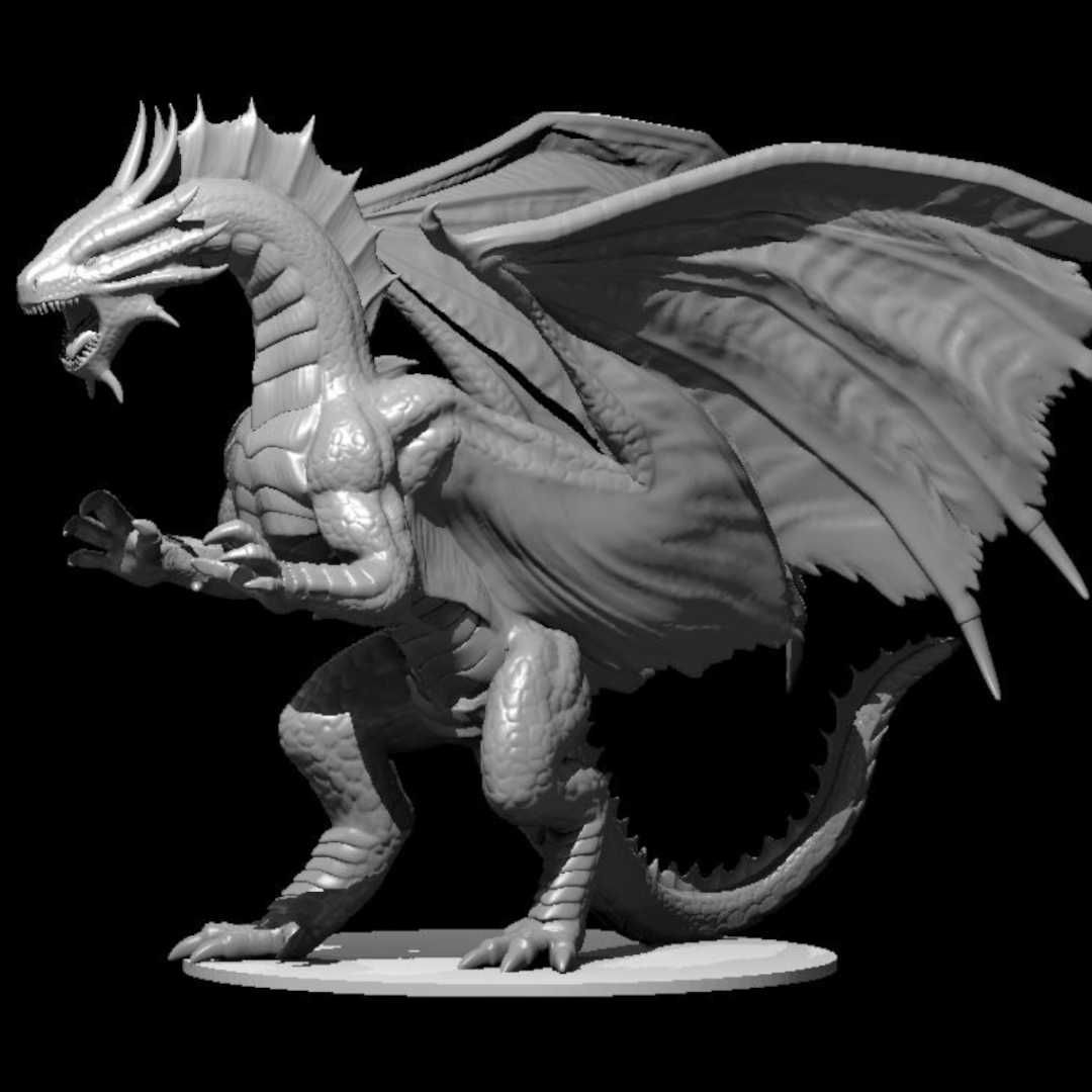 Moon Star Board Games "Adult Bronze Dragon" miniatures for Dungeons and Dragons, Pathfinder, GURPS …