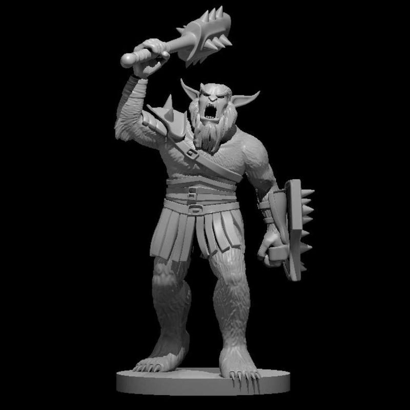 Moon Star Board Games Bugbear Chief miniatures for Dungeons and Dragons, Pathfinder, GURPS and more!