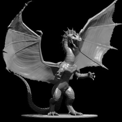 Moon Star Board Games "Ancient Green Dragon" miniatures for Dungeons and Dragons, Pathfinder, GURPS…