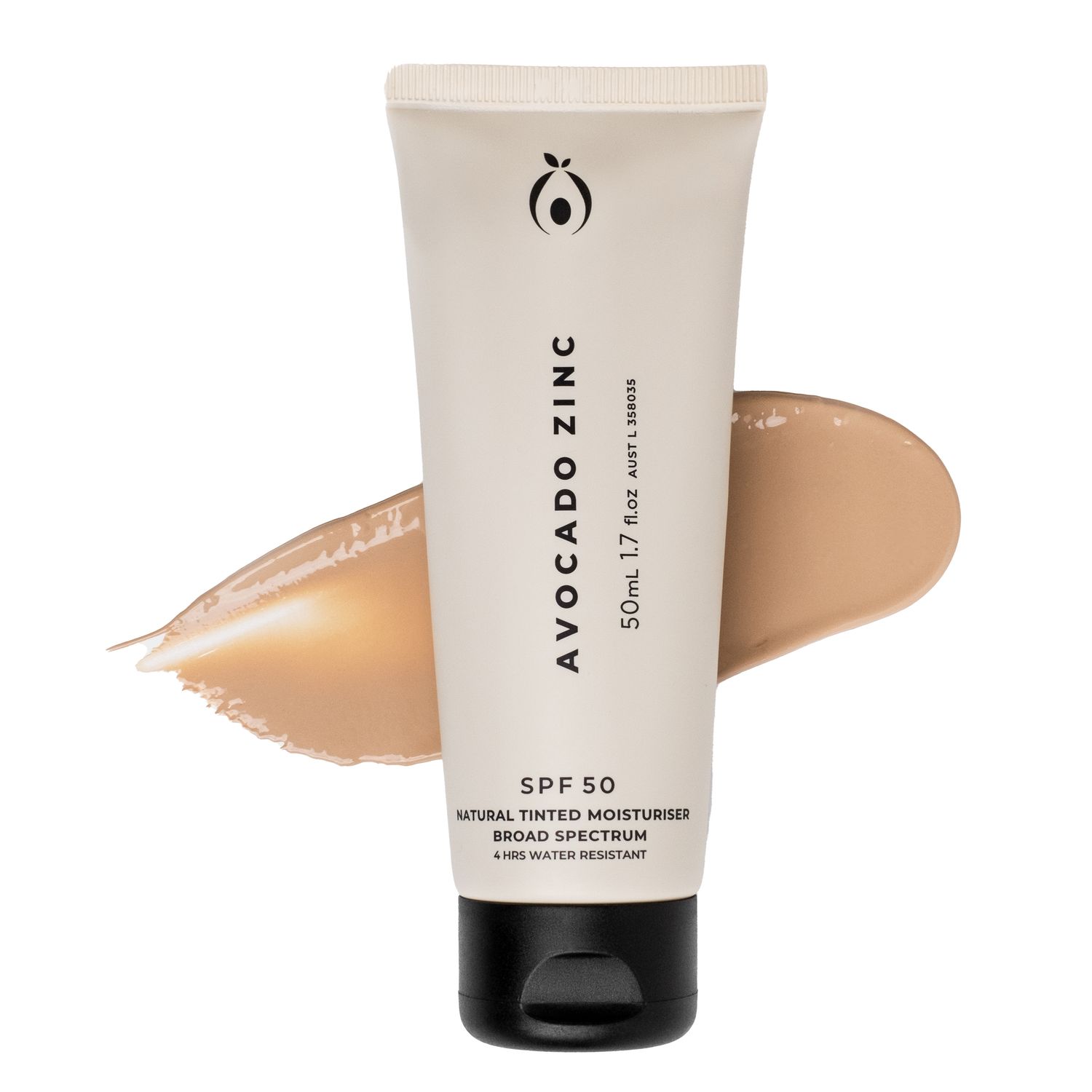 Avocado Zinc SPF 50 Tinted Moisturiser Light