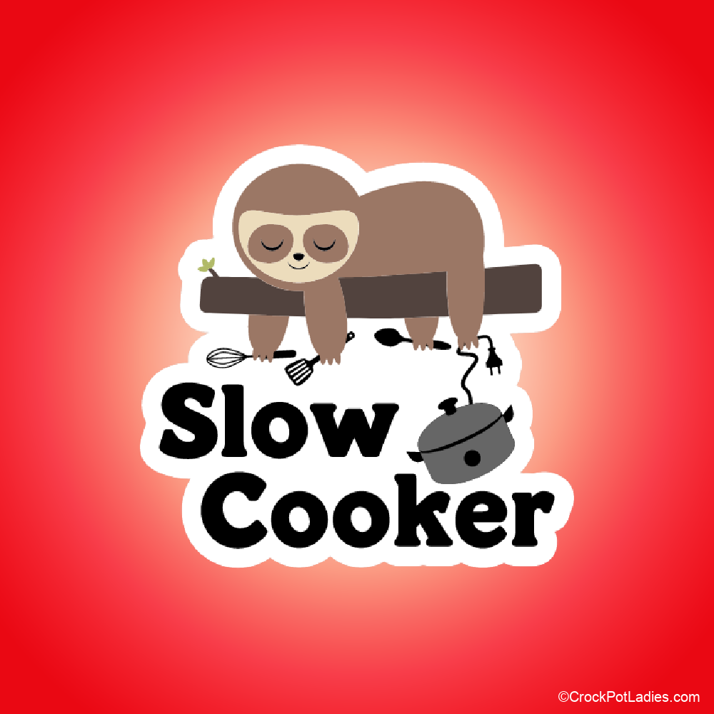Adorable Slow Cooker Sloth Sticker