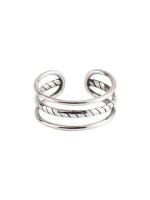 Sterling silver geometric minimalist stackable ring