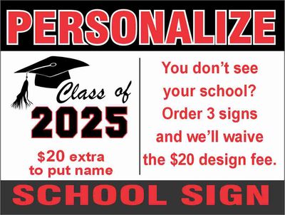 2026 Personalize Sign