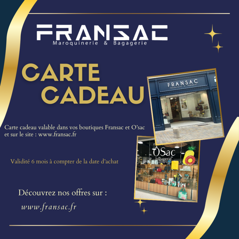 Carte cadeau Fransac & O'sac