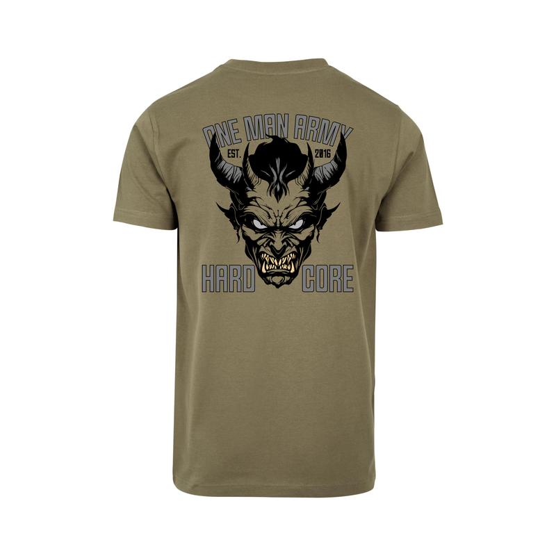 ONE MAN ARMY T-Shirt "HARDCORE" olive