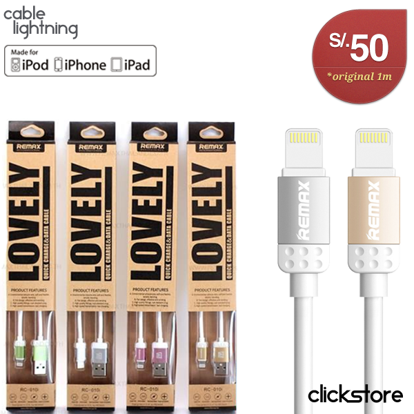 Cable para iPhone/iPad Lightning Remax