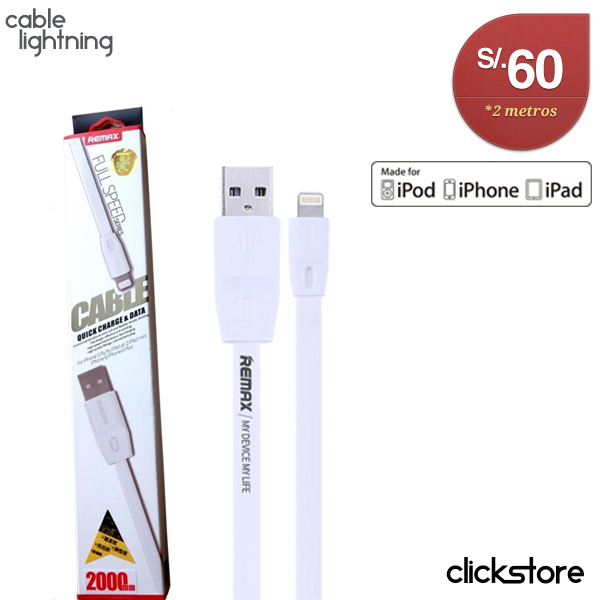 Cable para iPhone/iPad Lightning Remax