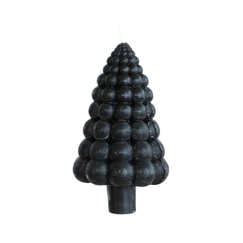 Boom Bubbel Kaars Zwart