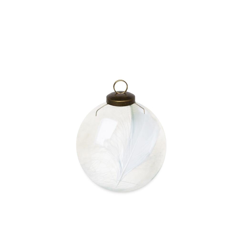 Kerstbal Cis Met Veren