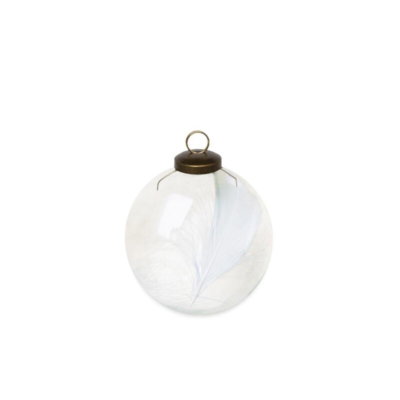 Kerstbal Cis Met Veren