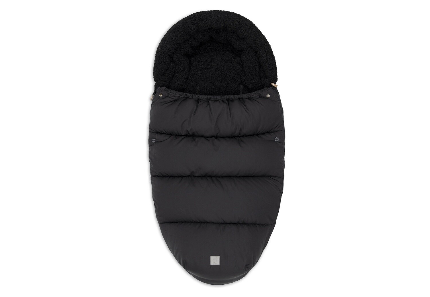 Voetenzak buggy/kinderwagen Puffed Black