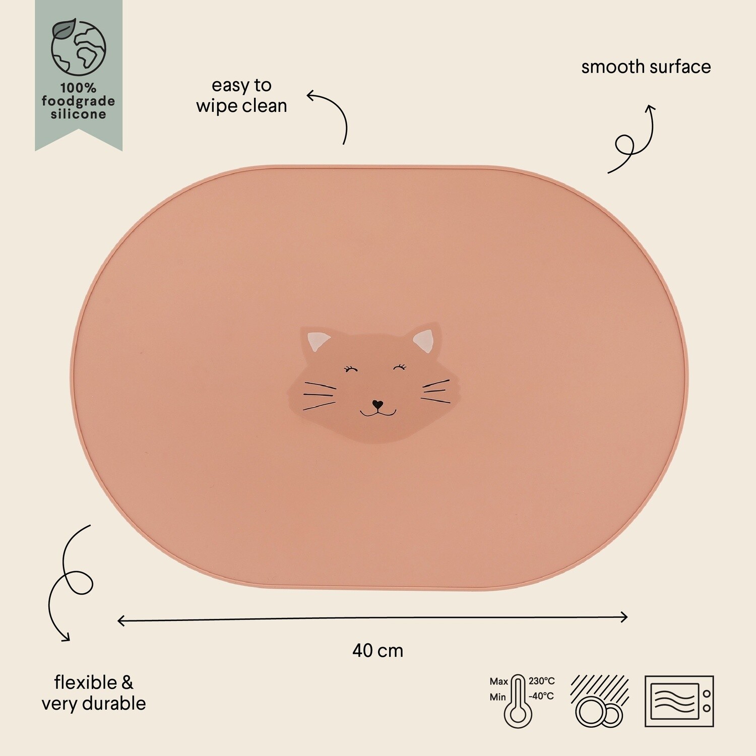 Silicone placemat - Mrs. Cat