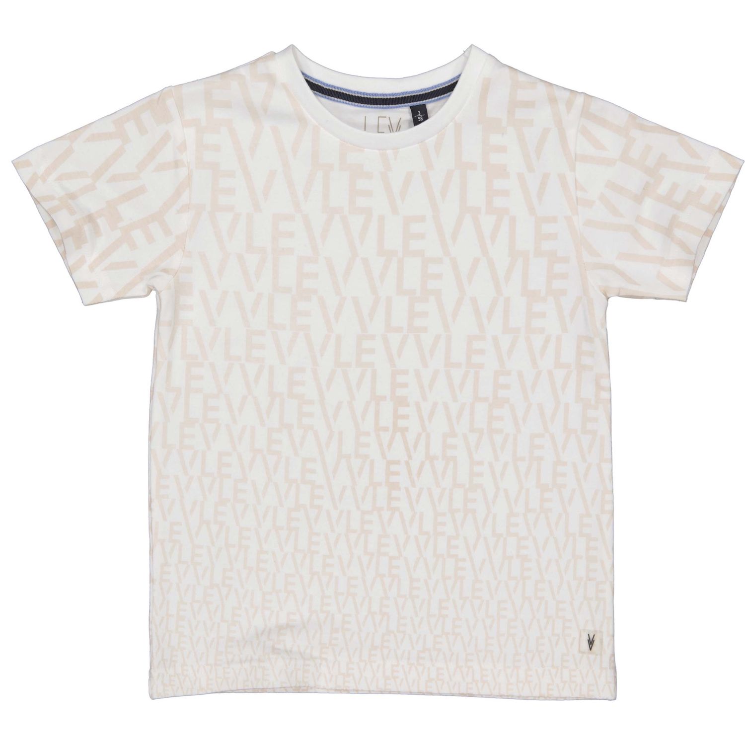 Levv - Shortsleeve AOP White Text