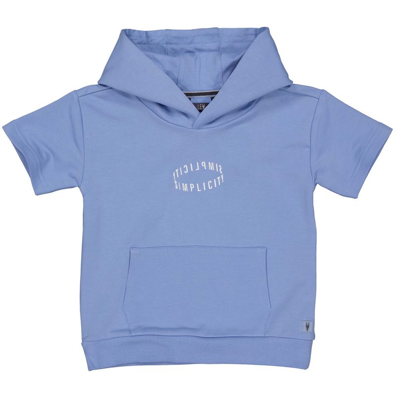 Levv - Shortsleeve Sweater Mid Blue