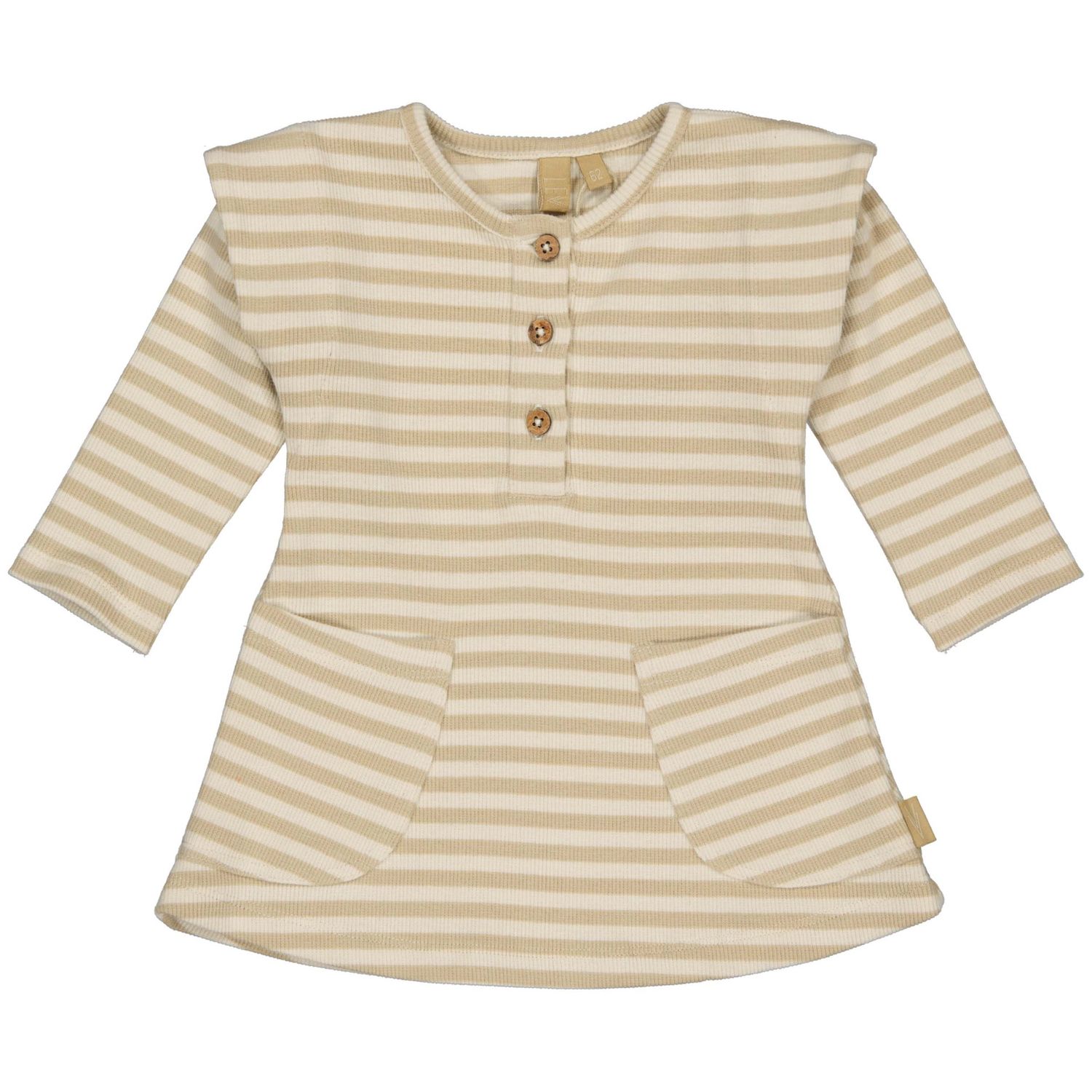 Jadore dress brown stripe, maat: 56
