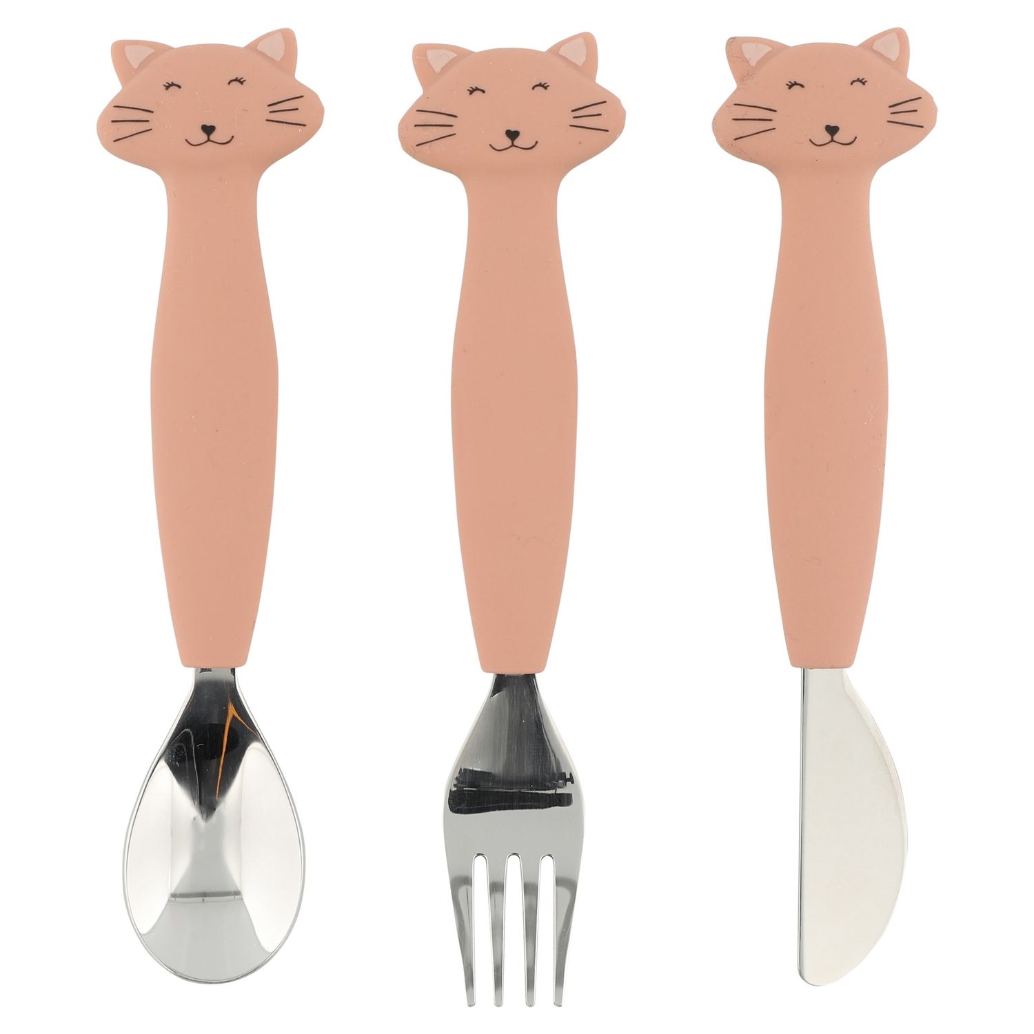 Silicone cutlery set 3-pack - Mrs. Cat