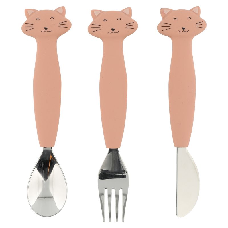 Silicone cutlery set 3-pack - Mrs. Cat