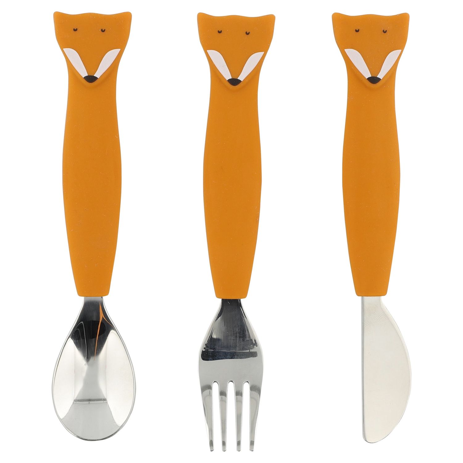Silicone cutlery set 3-pack - Mr. Fox
