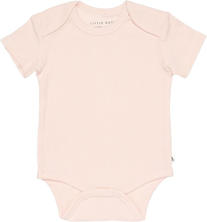 Little Dutch - Romper korte mouw rib pink
