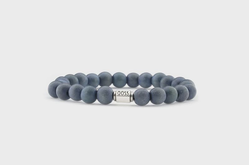 LENN-blauw houten kraal