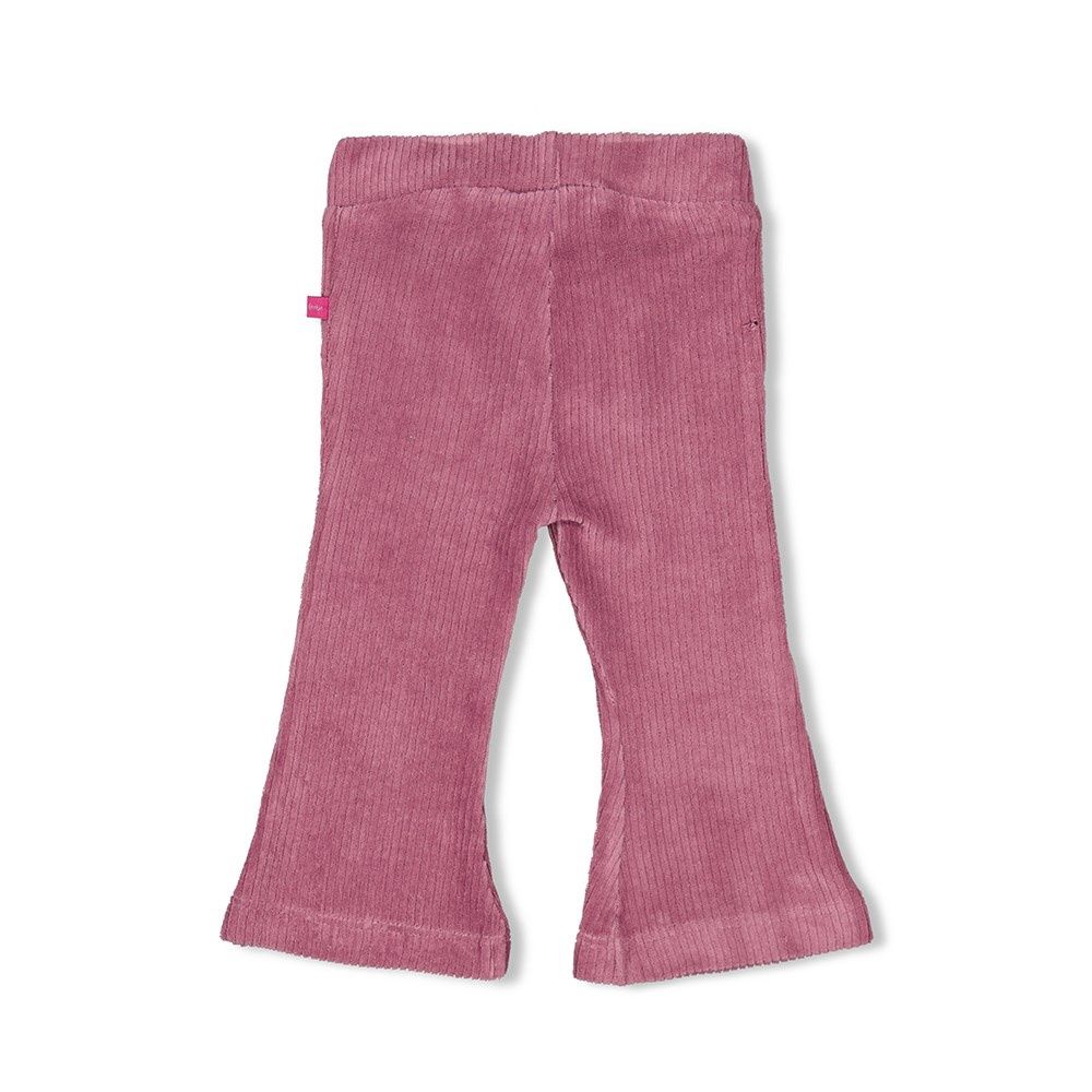 Flare broek velours rib - Forest Fancy