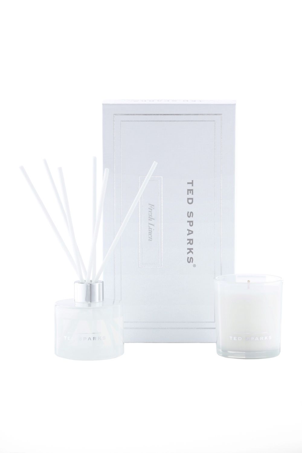 TED SPARKS -  Candle &amp; Diffuser Gift Set - Fresh Linen