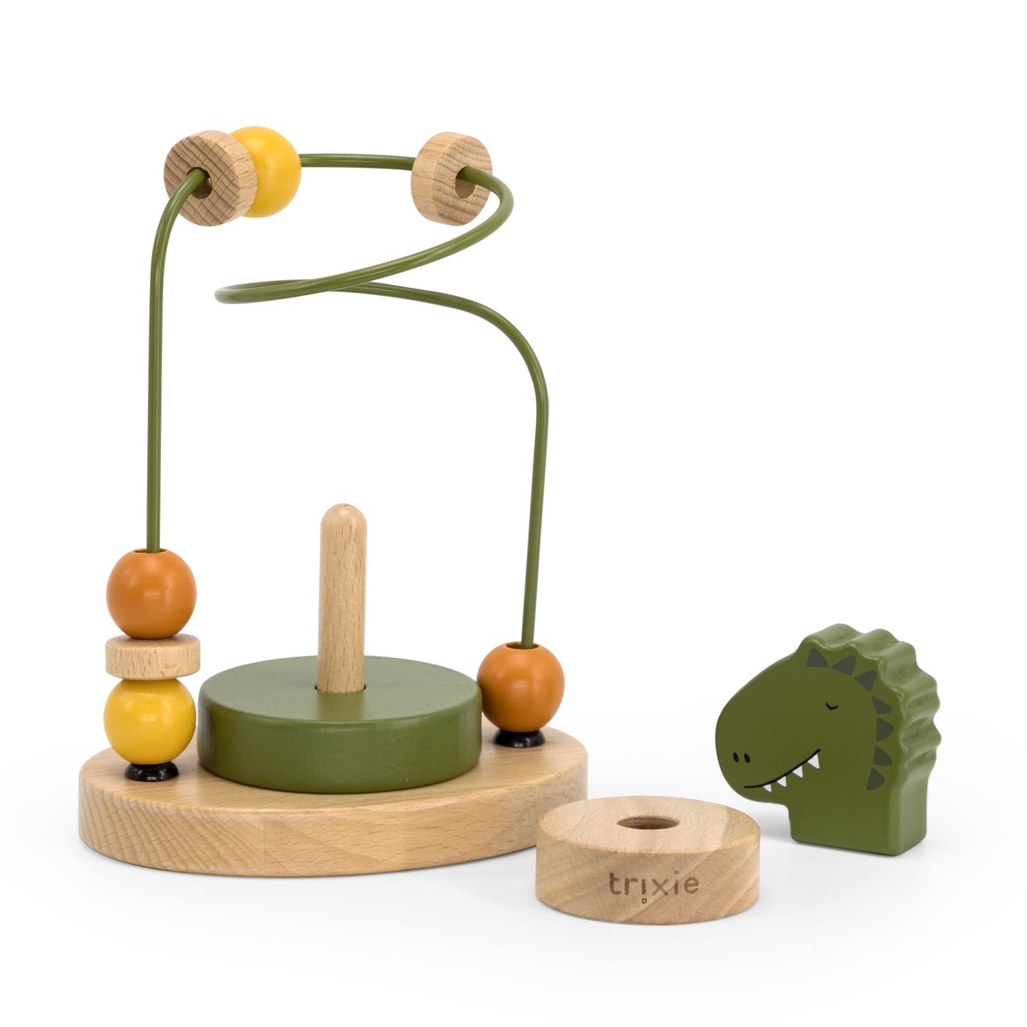Wooden beads maze - Mr. Dino