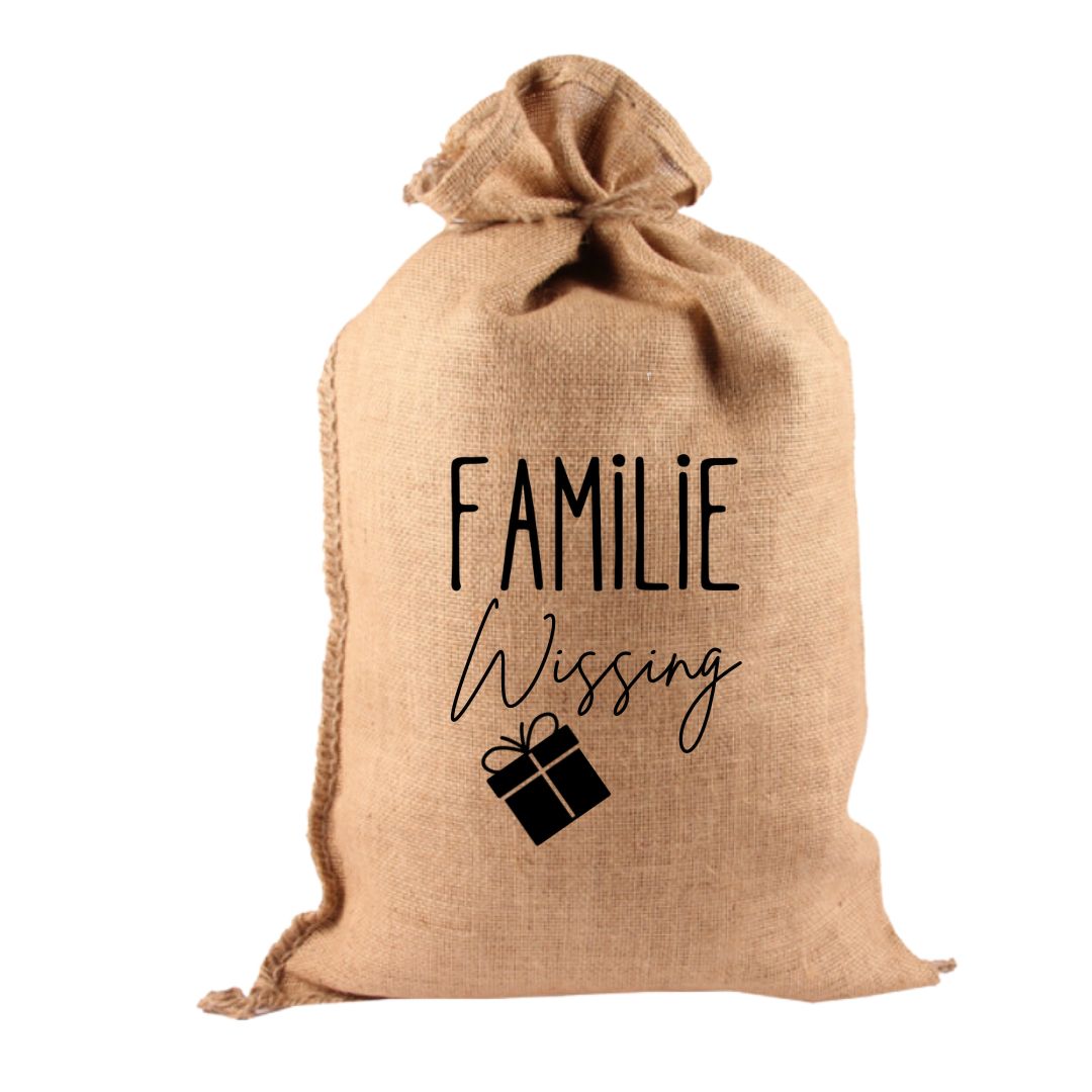 XL Familie jute zak