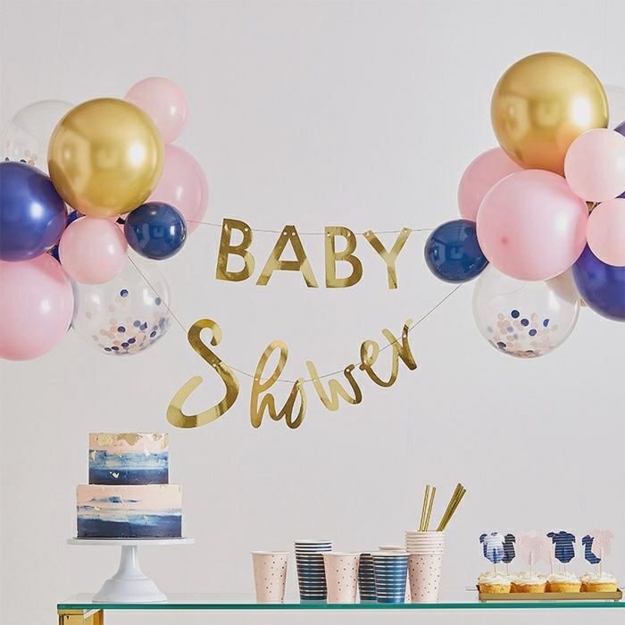Ginger Ray - Babyshower slinger en ballonnen pakket